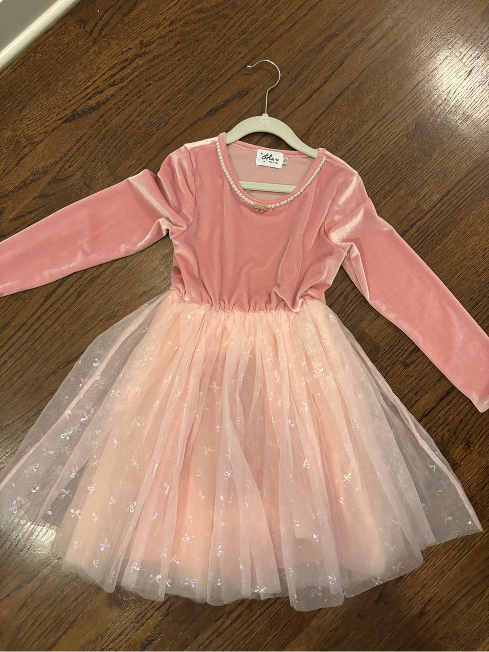 Like New 💖 Pink Velvet & Light Pink Tulle Party Dress